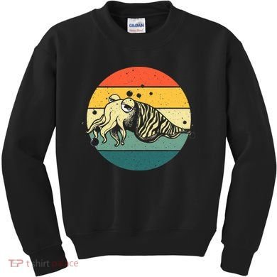 Cute Cuttlefish Design  Lovers Fishing Kids Sweatshirt