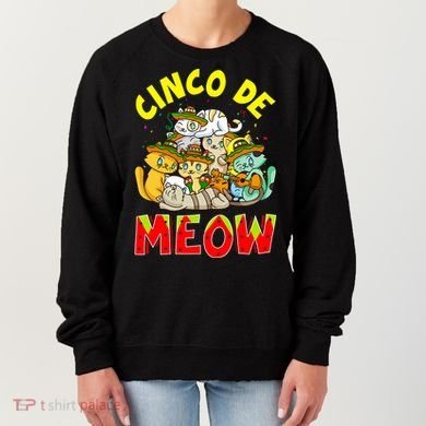 Cat Cinco De Meow Mayo Mexican Fiesta Women's Sweatshirt