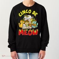 Cat Cinco De Meow Mayo Mexican Fiesta Women's Sweatshirt thumb 0
