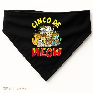 Cat Cinco De Meow Mayo Mexican Fiesta USA-Made Doggie Bandana