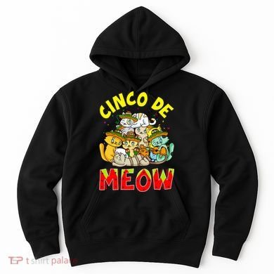 Cat Cinco De Meow Mayo Mexican Fiesta Hoodie