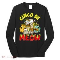 Cat Cinco De Meow Mayo Mexican Fiesta Long Sleeve Shirt thumb 0