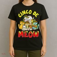 Cat Cinco De Meow Mayo Mexican Fiesta T-Shirt thumb 4