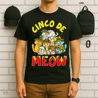 Cat Cinco De Meow Mayo Mexican Fiesta T-Shirt thumb 6