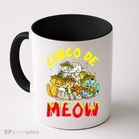 Cat Cinco De Meow Mayo Mexican Fiesta Coffee Mug thumb 0