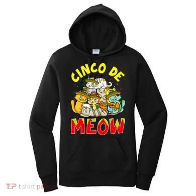 Cat Cinco De Meow Mayo Mexican Fiesta Women's Hoodie