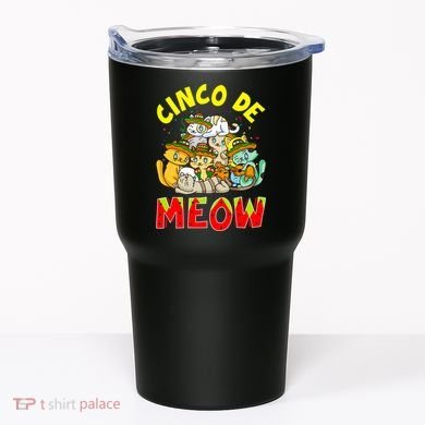 Cat Cinco De Meow Mayo Mexican Fiesta Tumbler