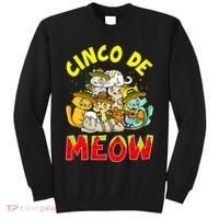 Cat Cinco De Meow Mayo Mexican Fiesta Tall Sweatshirt thumb 0