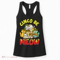 Cat Cinco De Meow Mayo Mexican Fiesta Women's Tank Top thumb 0