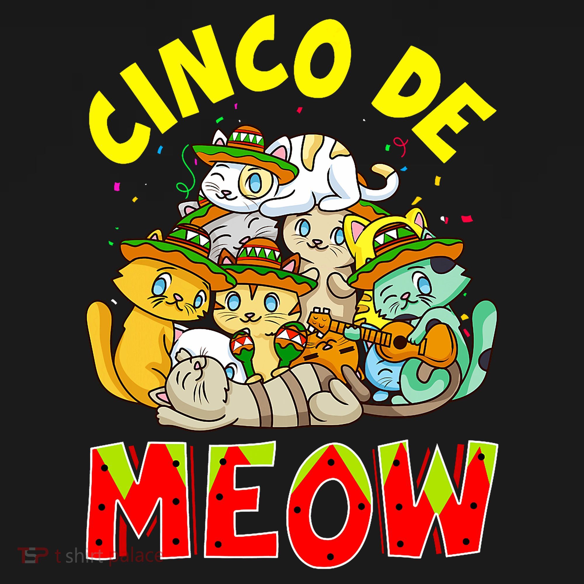 Cat Cinco De Meow Mayo Mexican Fiesta Women's Tank Top