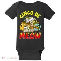 Cat Cinco De Meow Mayo Mexican Fiesta Baby Bodysuit thumb 0