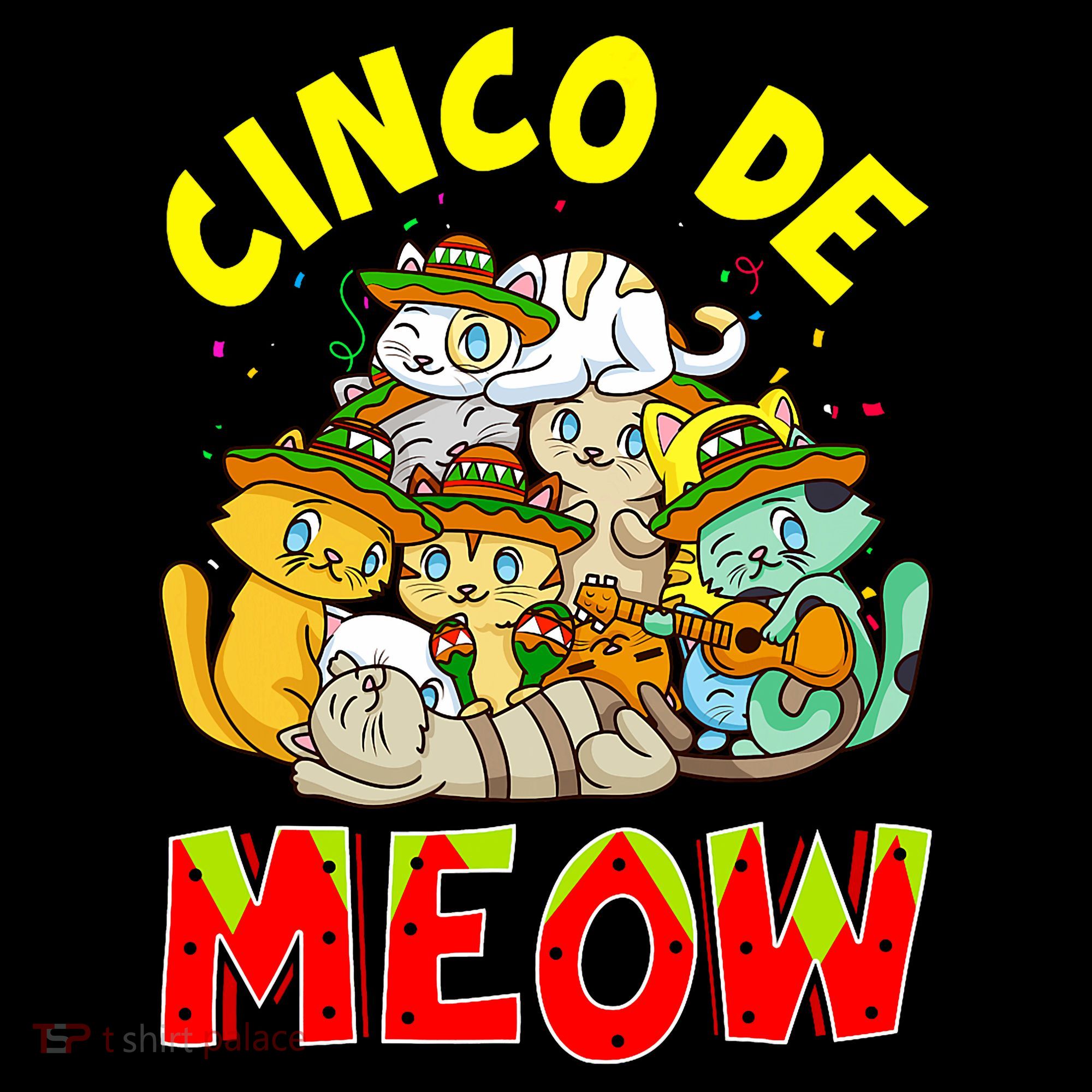 Cat Cinco De Meow Mayo Mexican Fiesta Baby Bodysuit
