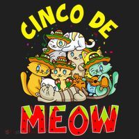 Cat Cinco De Meow Mayo Mexican Fiesta Hat thumb 2