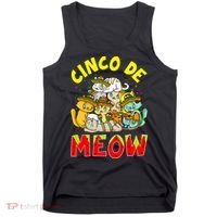 Cat Cinco De Meow Mayo Mexican Fiesta Tank Top thumb 0