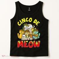 Cat Cinco De Meow Mayo Mexican Fiesta Tank Top thumb 2