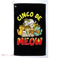 Cat Cinco De Meow Mayo Mexican Fiesta Golf Towel thumb 0