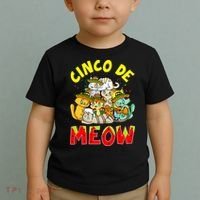 Cat Cinco De Meow Mayo Mexican Fiesta Toddler T-Shirt thumb 2