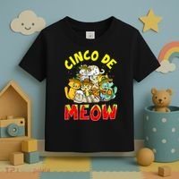 Cat Cinco De Meow Mayo Mexican Fiesta Toddler T-Shirt thumb 3