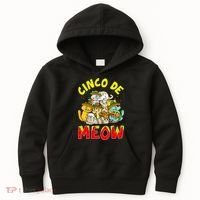 Cat Cinco De Meow Mayo Mexican Fiesta Kids Hoodie thumb 0
