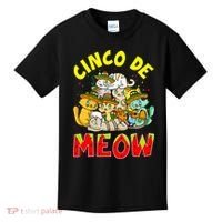 Cat Cinco De Meow Mayo Mexican Fiesta Kids T-Shirt thumb 0