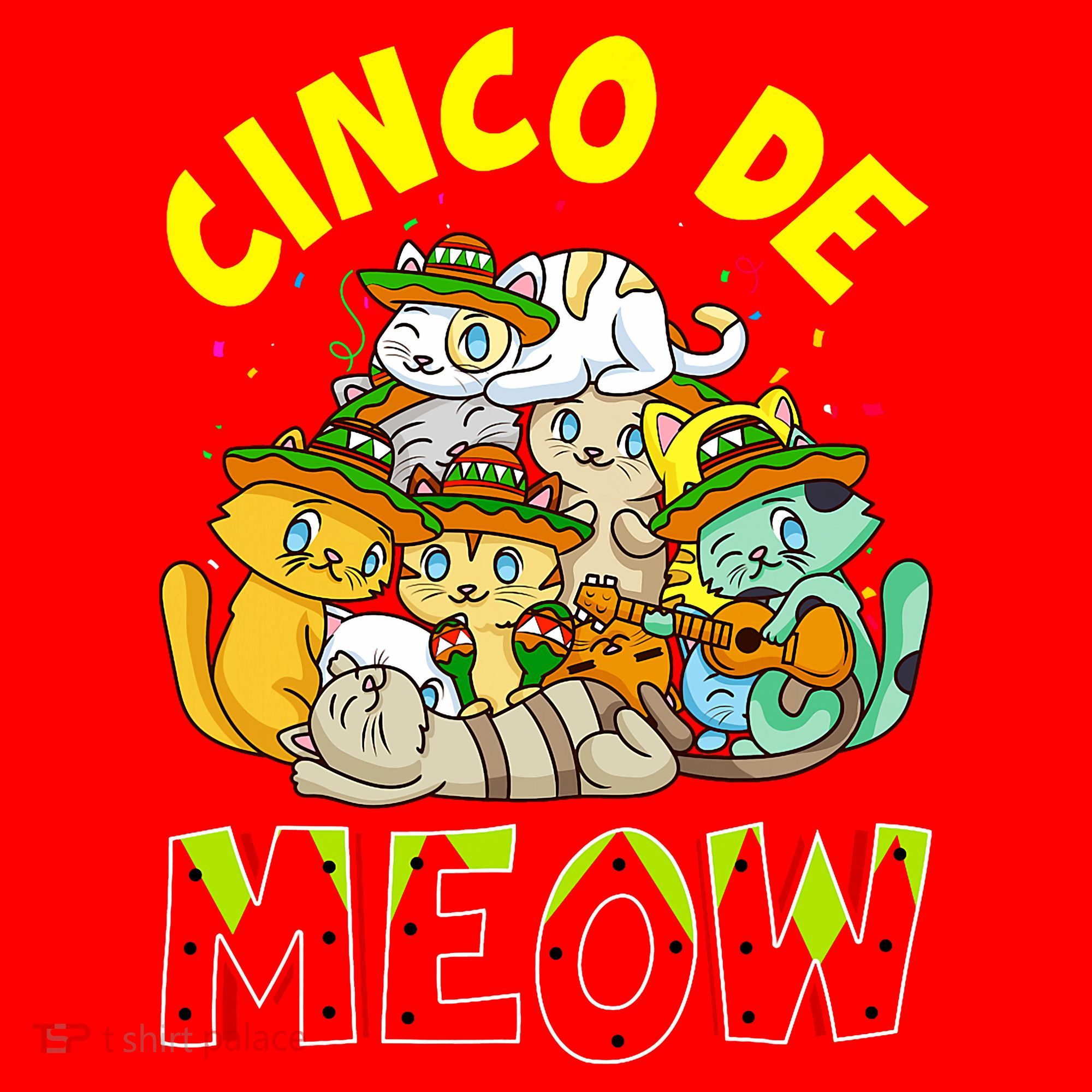 Cat Cinco De Meow Mayo Mexican Fiesta Santa Hat