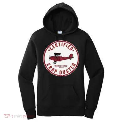 Certified Crop Duster Planes And Aerial Women's Hoodie