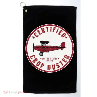 Certified Crop Duster Planes And Aerial Golf Towel