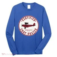 Certified Crop Duster Planes And Aerial Long Sleeve Shirt thumb 0