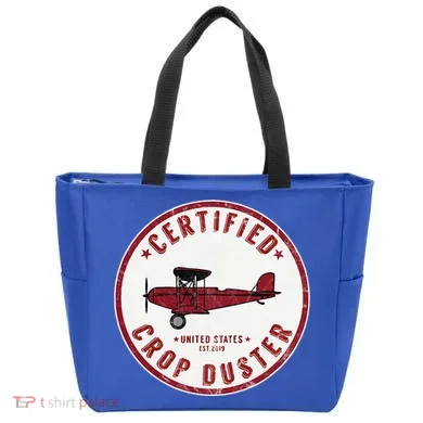 Certified Crop Duster Planes And Aerial Tote Bag