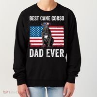 Cane Corso Dad USA American Flag Cane Corso Dog Lover Owner Women's Sweatshirt thumb 0