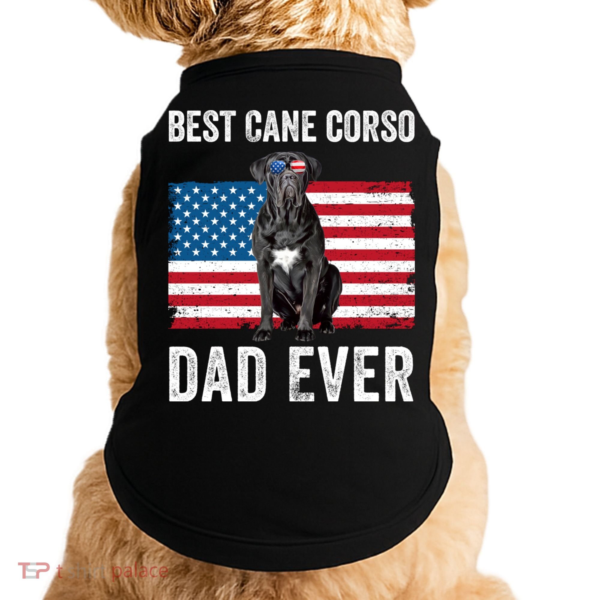 Cane Corso Dad USA American Flag Cane Corso Dog Lover Owner Doggie Tank