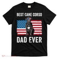 Cane Corso Dad USA American Flag Cane Corso Dog Lover Owner T-Shirt thumb 0