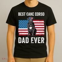 Cane Corso Dad USA American Flag Cane Corso Dog Lover Owner T-Shirt thumb 3