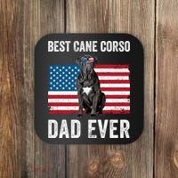 Cane Corso Dad USA American Flag Cane Corso Dog Lover Owner Coaster thumb 0