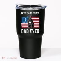 Cane Corso Dad USA American Flag Cane Corso Dog Lover Owner Tumbler thumb 0