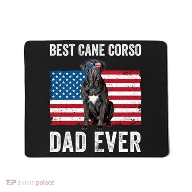 Cane Corso Dad USA American Flag Cane Corso Dog Lover Owner Mousepad