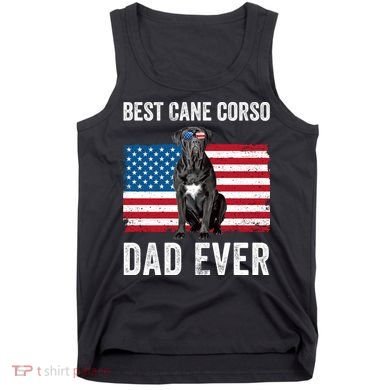 Cane Corso Dad USA American Flag Cane Corso Dog Lover Owner Tank Top
