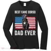 Cane Corso Dad USA American Flag Cane Corso Dog Lover Owner Women's Long Sleeve Shirt thumb 0