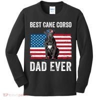Cane Corso Dad USA American Flag Cane Corso Dog Lover Owner Kids Long Sleeve Shirt thumb 0