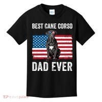 Cane Corso Dad USA American Flag Cane Corso Dog Lover Owner Kids T-Shirt thumb 0