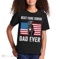 Cane Corso Dad USA American Flag Cane Corso Dog Lover Owner Kids T-Shirt thumb 2