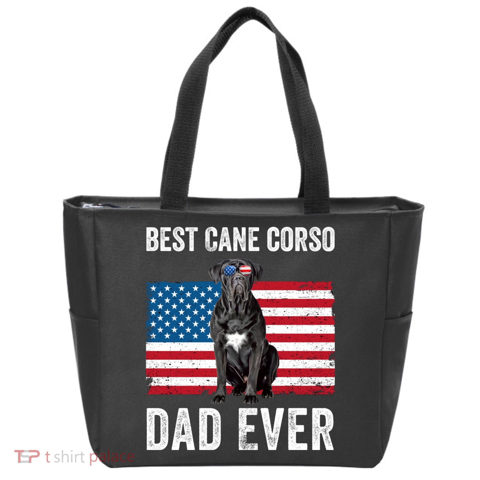 Cane Corso Dad USA American Flag Cane Corso Dog Lover Owner Tote Bag