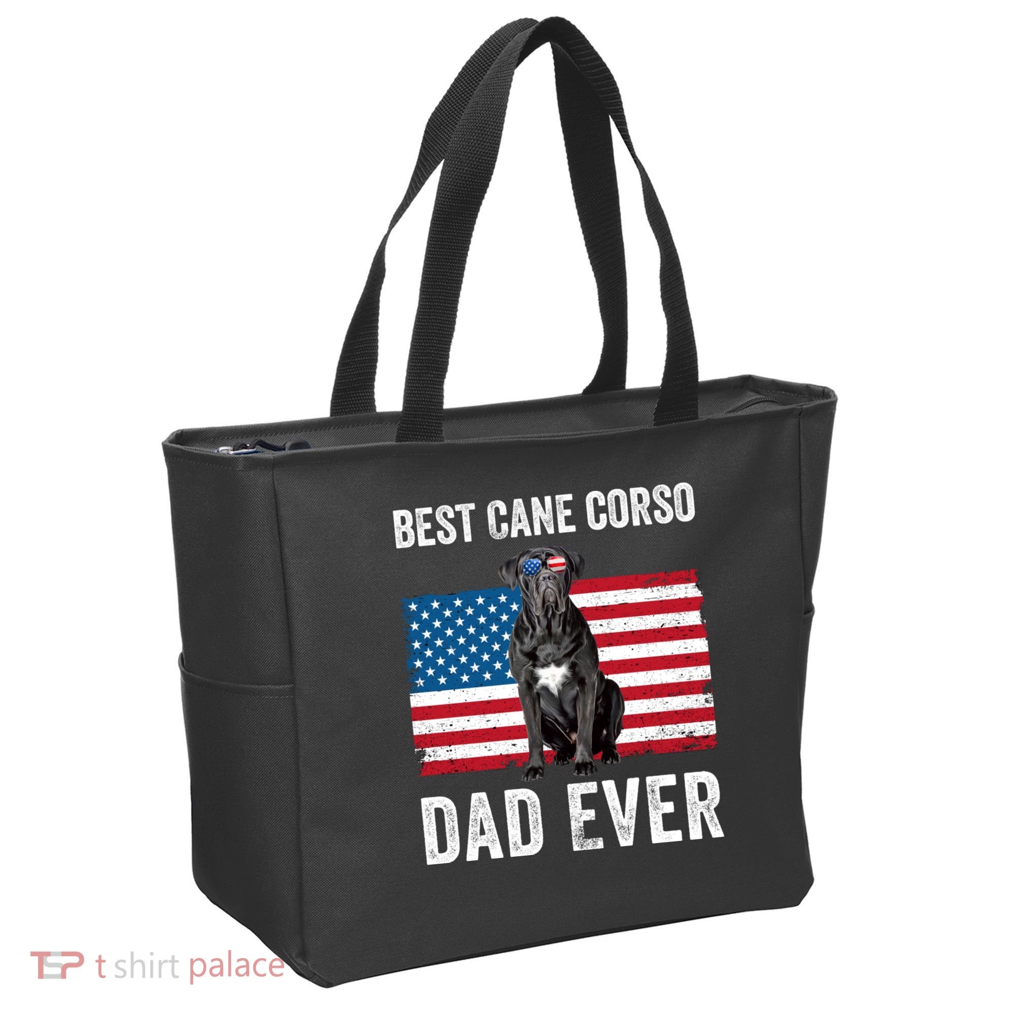 Cane Corso Dad USA American Flag Cane Corso Dog Lover Owner Tote Bag