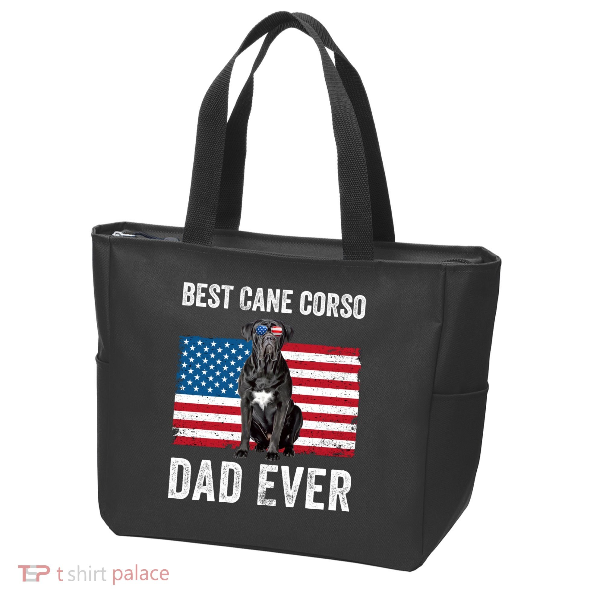 Cane Corso Dad USA American Flag Cane Corso Dog Lover Owner Tote Bag