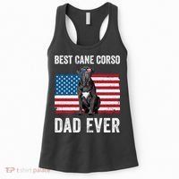 Cane Corso Dad USA American Flag Cane Corso Dog Lover Owner Women's Tank Top thumb 0