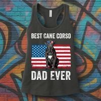 Cane Corso Dad USA American Flag Cane Corso Dog Lover Owner Women's Tank Top thumb 3
