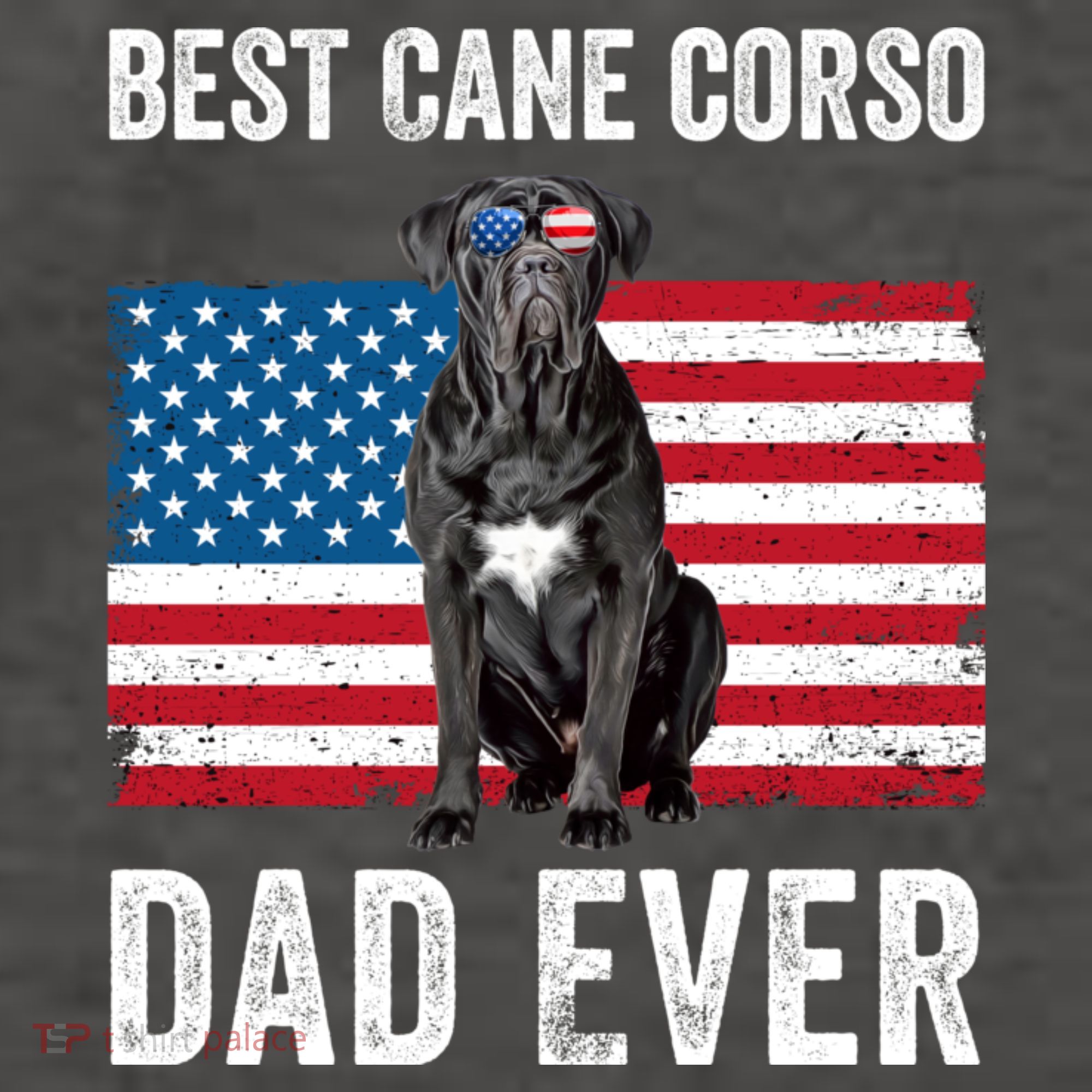 Cane Corso Dad USA American Flag Cane Corso Dog Lover Owner Women's Tank Top