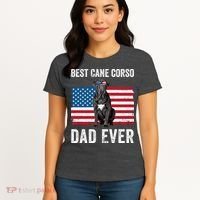 Cane Corso Dad USA American Flag Cane Corso Dog Lover Owner Women's T-Shirt thumb 4