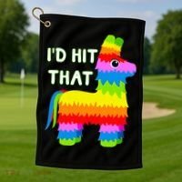 Costume Cinco De Mayo Funny Ideas I'd Hit That Pinata Golf Towel thumb 1