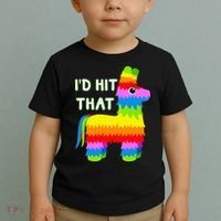 Costume Cinco De Mayo Funny Ideas I'd Hit That Pinata Toddler T-Shirt thumb 2